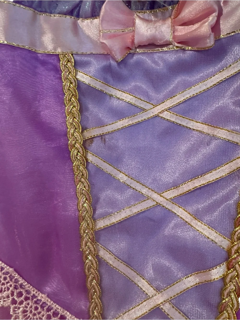 Disney Princess Rapunzel-Style Kids Costume Dress, size 9-10